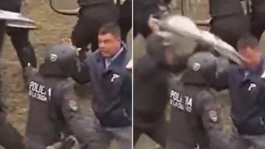 Exceso policial en el operativo para evacuar a Berni: brutal golpe a un colectivero