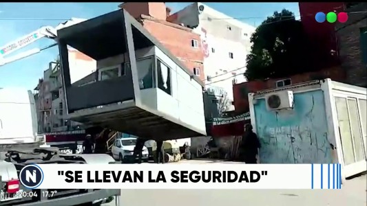 Temor en el barrio 1-11-14 porque Gendarmería se lleva sus garitas: "Estamos desamparados"
