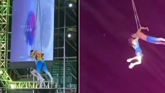 Una trapecista cayó al vacío en un show en vivo y murió