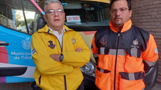Apedrearon una ambulancia del 107