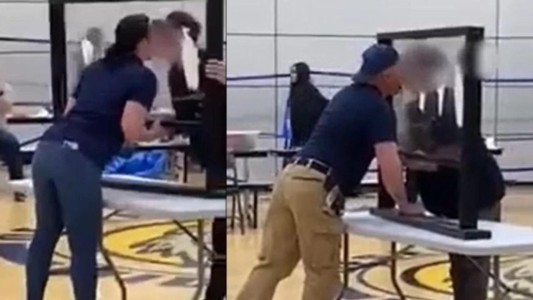 Escándalo por un "juego" entre docentes y alumnos: lamían juntos crema sobre vidrio - #FlashChat