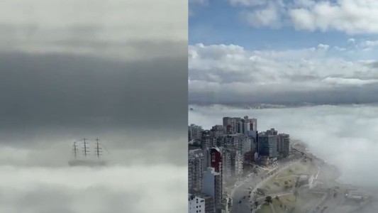 Como si se tratara de una escena de cine: así llegó la fragata Libertad a Mar del Plata