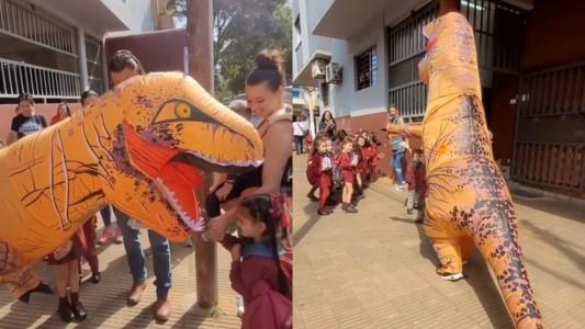 La mejor abuela del mundo: él quería un dinosaurio y ella cumplió su deseo - #Flashchat