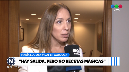 Vidal llegó a Córdoba para disertar sobre la situación económica nacional