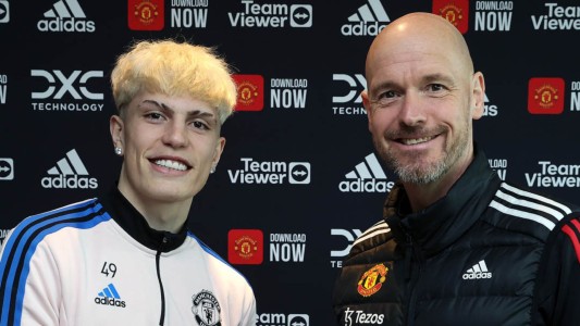 Garnacho renovó por cinco años con el Manchester United