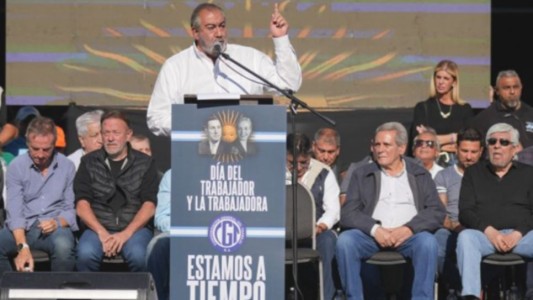 La CGT pidió un acuerdo político y la reducción de la jornada laboral en el acto por el Día del Trabajador