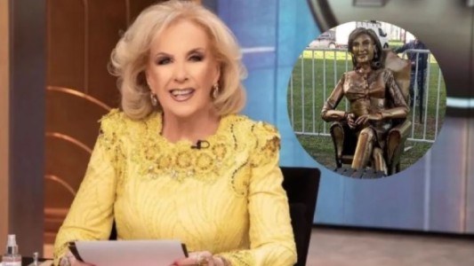 Presentaron la estatua de Mirtha Legrand