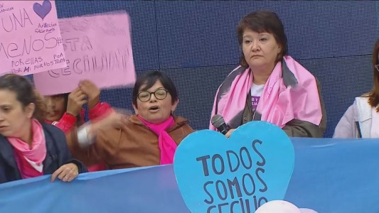 "Yo quiero justicia, no quiero venganza", afirma la madre de Cecilia en la marcha