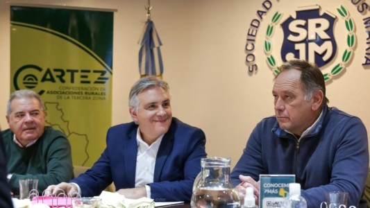 Llaryora se reunió con Cartez en la Rural de Jesús María y ratificó su defensa al campo