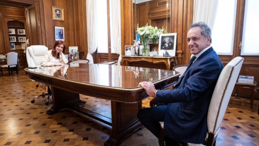 Tras el tenso cierre de listas, Cristina Kirchner y Daniel Scioli se reunieron en el Senado