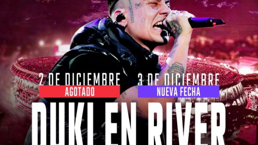 Duki agotó en horas su primer River y suma una nueva fecha