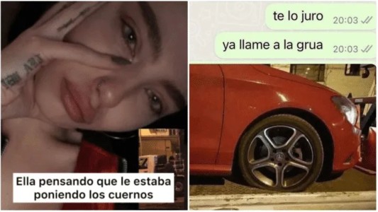 Toxicidad extrema: un hombre pinchó la rueda de su auto y su novia pensó que la engañaba