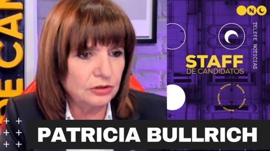 Patricia Bullrich en Staff de Candidatos: "Lo que le pasó a Morena es una tragedia que sucede todos los días"