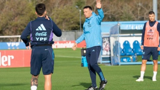 La sorpresa de Scaloni en la última práctica antes del duelo con Ecuador