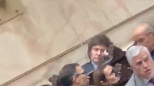 Milei se durmió en su banca antes de hablar en el debate de ganancias en el recinto