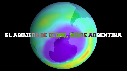 El agujero de ozono sobre Argentina