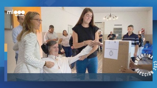 "¡Vamos Argentina!": el emotivo voto de Esteban Bullrich en Junín