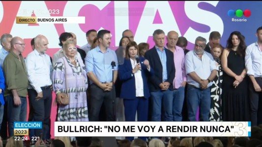 Patricia Bullrich: “No me voy a rendir nunca”