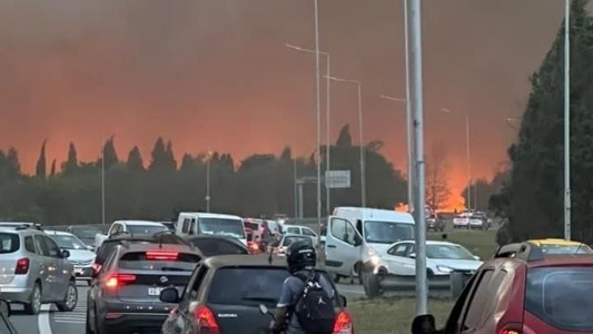 Incendio forestal en la zona de Malagueño