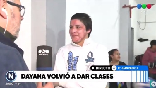Dayana Sánchez, del infierno a volver a entrenar