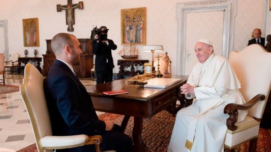 El Papa recibió a Martín Guzmán en el Vaticano