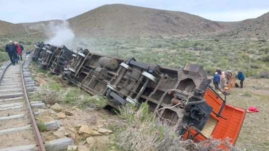 Un turista inglés resultó herido en el descarrilamiento de La Trochita