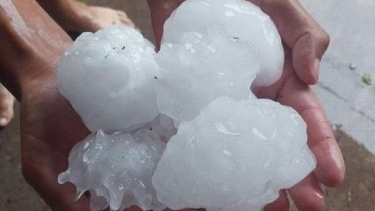 Fuerte temporal de lluvia, viento y granizo en Río Cuarto y el sur de Córdoba