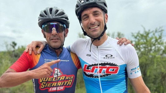 Sacloni en Córdoba: En sus vacaciones, Lionel se fue a correr una carrera de ciclismo