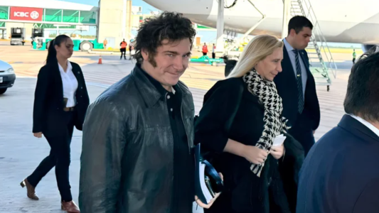 Milei llega a Suiza para participar del Foro Económico Mundial en Davos