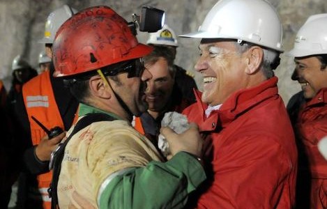 El minero chileno Sepúlveda, sobre Piñera: "Me va a faltar vida para agradecerle lo que hizo"