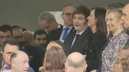 Javier Milei y Victoria Villarruel participaron del acto por el atentado a la embajada de Israel