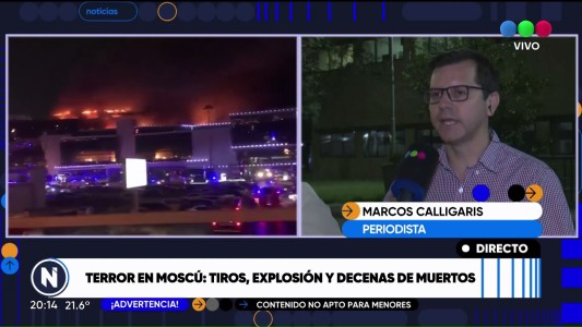 Terror en Moscú: tiros, explosión y decenas de muertos
