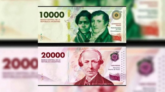 El Banco Central anunció cuándo comenzarán a circular los billetes de $10.000 y $20.000