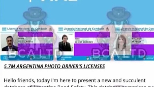 Roban base de datos de carnets de conducir