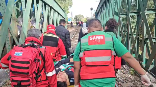 Choque de trenes en Palermo: el rescate en las vías