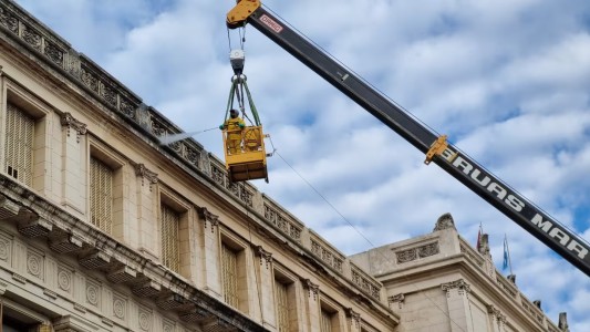Preparativos en el Palacio de Justicia de Córdoba para el Pacto de Mayo