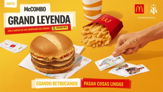 McDonald's presenta la nueva “Grand Leyenda”, la hamburguesa que acompañará a los campeones del mundo