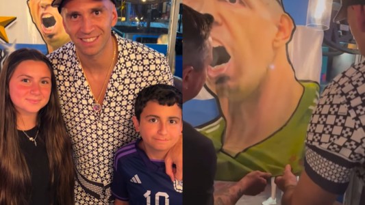 La noche del Dibu Martínez en una parrilla argentina de Miami Beach