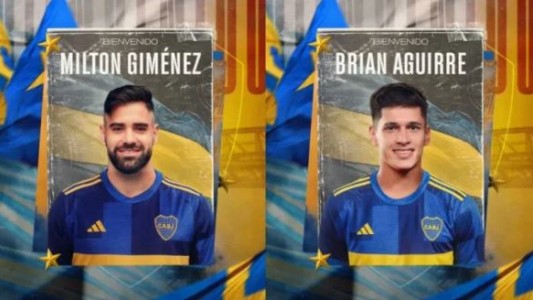 Boca anunció los fichajes de Milton Giménez y Brian Aguirre