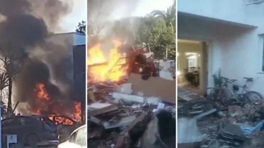 Impactante explosión en una casa de un country en Chascomús