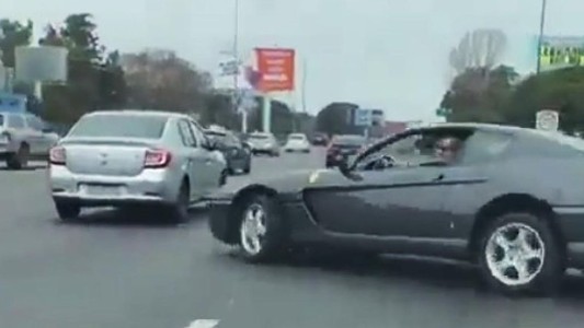 Quién es el dueño de la Ferrari que realizó peligrosos trompos en Buenos Aires