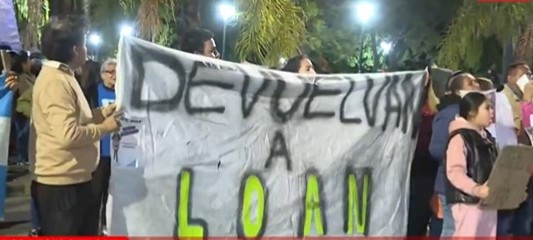 A dos meses de la desaparición de Loan, familiares y vecinos encabeza una nueva marcha