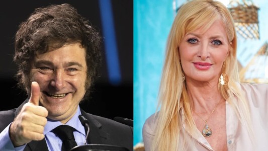 Milei "blanqueó" su relación con Yuyito: beso en la boca en el ex CCK