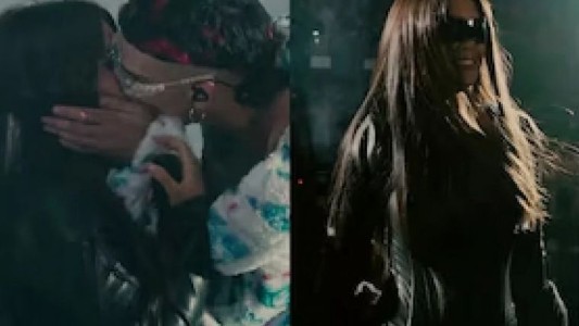 Wanda Nara, al ritmo de "Bad Bitch" y a los besos con Ca7riel y Paco Amoroso