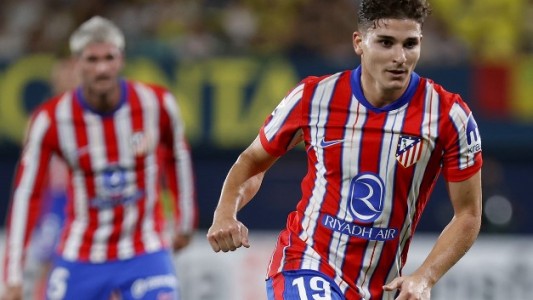 En el debut de Julián Álvarez, el Atlético Madrid empató 2-2 con el Villarreal