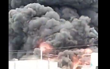 Controlaron un feroz incendio en el Parque Industrial de Gualeguaychú