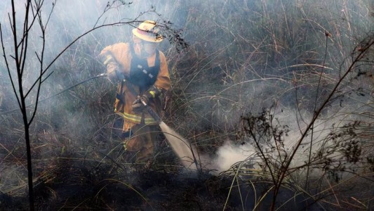 Incendios: La Calera es el único foco activo en Córdoba