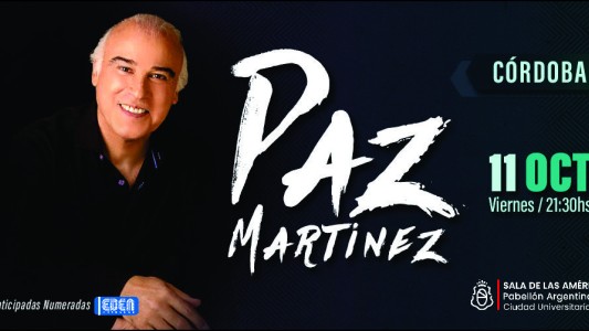 Llega a Córdoba el romántico más esperado... Paz Martínez