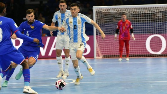 Mundial de futsal: Argentina logró un agónico triunfo ante Francia y jugará la final con Brasil
