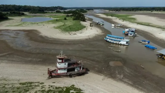 El río Amazonas se está secando: advierten sobre el cambio climático